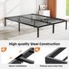 Minimalist Open Bed Frame Metal Platform Bed Frame with 12" Storage Underneath, Comfortable and Low Cost