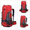 SheShow 70L Camping Backpack Travel Bag Climbing Men Women Hiking Trekking Bag Outdoor Mountaineering Sports Bags Hydration Luggage Pack - Red
