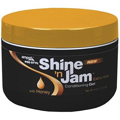 Ampro Shine 'n Jam Conditioning Gel, Extra Hold, 8 oz (Pack of 4)