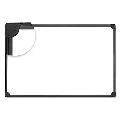 Universal 43026 Design Series Magnetic Steel Dry Erase Board, 48 x 36, White, Black Frame