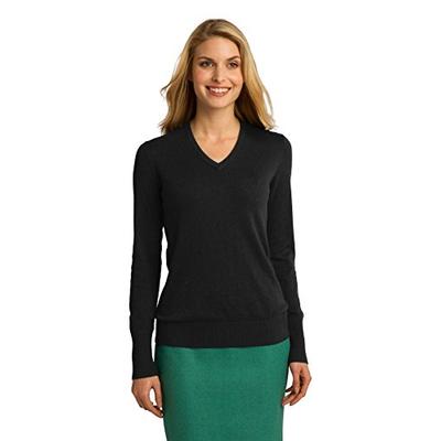 Port Authority Women's V Neck Sweater 3XL Black