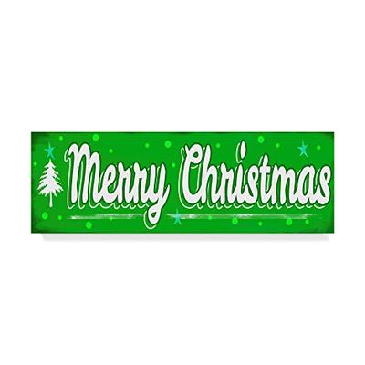 Merry Christmas Sign by Valarie Wade, 6x19-Inch