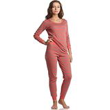 Leveret Womens Fitted Striped 2 Piece Pajama Set 100% Cotton (Medium, Rose & Antler) screenshot. Pajamas directory of Lingerie.