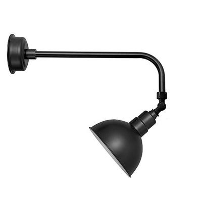 8" Blackspot LED Sign Light with Traditional Arm in Matte Black