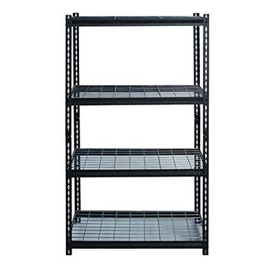 Iron Horse 22129 2300 Deck Wire Shelving Unit, 4 Shelf, 18" X 36" X 60", Black 18" D x 36" W x 60" H