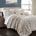 Ravello Pintuck Comforter Wheat 5Pc Set Full/Queen - Lush Decor 16T003913