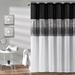 Night Sky Shower Curtain Black/White 72X72 - Lush Decor 16T003959