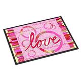 Caroline's Treasures PJC1115JMAT Love is a Circle Valentine's Day Indoor or Outdoor Mat 24x36, 24H X screenshot. Rugs directory of Home & Garden.
