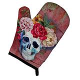 Caroline's Treasures BB5130OVMT Day of the Dead Red Flowers Skull Oven Mitt, Large, multicolor screenshot. Kitchen Tools directory of Home & Garden.