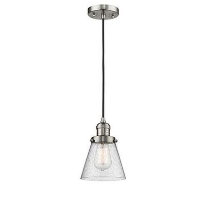 Innovations 201C-SN-G64-LED 1 Light Vintage Dimmable LED Mini Pendant Brushed Satin Nickel