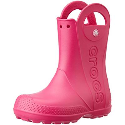 Crocs Kids' Handle It Rain Boot, Candy Pink, 1 M US Little Kids