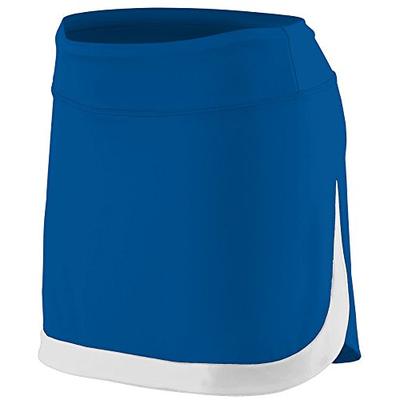 Augusta Sportswear AG2410 Women's Action Color Block Skort, Medium, Royal/White