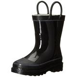 Western Chief Kids Waterproof Rubber Classic Rain Boot with Pull Handles, Black, 6 M US Toddler screenshot. Shoes directory of Babies & Kids.