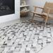 White 42 x 0.13 in Indoor Area Rug - Williston Forge Rogers Geometric Ivory Area Rug Polyester | 42 W x 0.13 D in | Wayfair