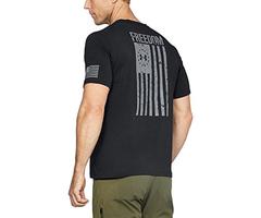 Under Armour Men's Freedom Flag T-Shirt, Black /Steel, XX-Large