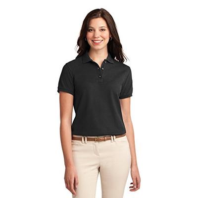Port Authority Women's Silk Touch Polo 5XL Black