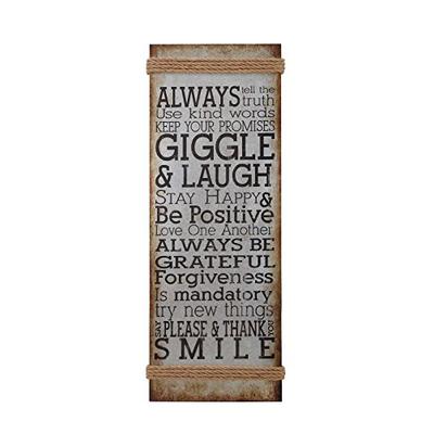 Deco 79 Metal Rope Wall Sign, 14 by 38"