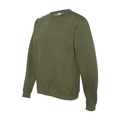 Independent Trading Co. Midweight Crewneck Sweatshirt M Army Heather