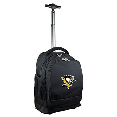 NHL Pittsburgh Penguins Expedition Wheeled Backpack, 19-inches, Black