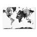 World Map BG-1 by Marlene Watson, 18x24-Inch Canvas Wall Art