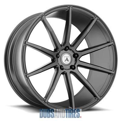 ASANTI BLACK ABL-20 ARIES Matte Graphite Wheel with Gray and Chromium (hexavalent compounds) (20 x 1