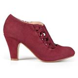 Brinley Co Womens High Heel Round Toe Bootie Wine, 9 Wide Width US screenshot. Shoes directory of Clothing & Accessories.