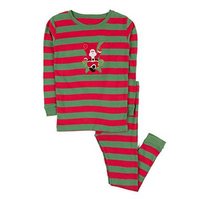 Leveret Kids Christmas Pajamas Boys Girls & Toddler Pajamas 2 Piece Pjs Set 100% Cotton (6 Years, Sa