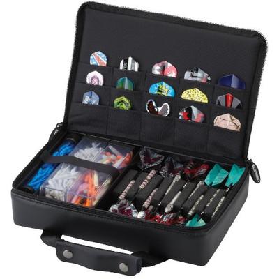 Casemaster Pro 9 Dart Leatherette Storage/Travel Case, Black