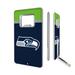 Seattle Seahawks Striped Credit Card USB Drive & Bottle Opener