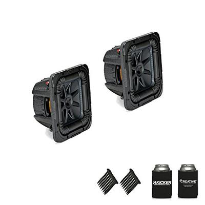 KICKER 44L7S84 Solobaric L7 8" Subwoofers Bundle - Dual 4-Ohm Voice Coils for Wiring to a 1-ohm mono