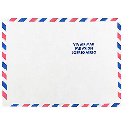 JAM PAPER Tyvek Tear-Proof Open End Catalog Envelopes - 9 x 12 - White Airmail - 25/Pack