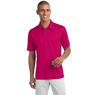 Port Authority Men's Silk Touch Performance Polo 3XL Pink Raspberry