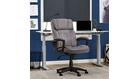 Serta Executive Office Chair in Velvet Gray Microfiber, Black Base