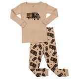 Leveret Boys UPS Truck 2 Piece Pajama Set 100% Cotton Beige 3 Toddler screenshot. Sleepwear directory of Clothes.