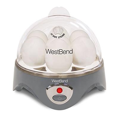 West Bend 87628 Automatic Electric Cooker Hard-or Soft-Cook 7 Eggs or 2 Poached or Scrambled, 360 Wa