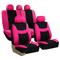 FH Group FB030PINK115 full seat cover (Side Airbag Compatible with Split Bench Pink)