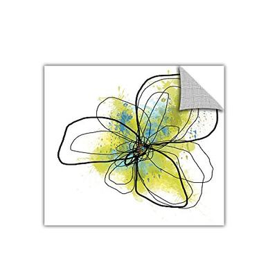 ArtWall "Citron Petals II Removable Graphic Wall Art by Jan Weiss, 18 by 18-Inch