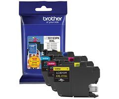 Brother Printer LC30193PK Super High Yield XXL 3 Pack Ink Cartridges- 1 Ea: Cyan/Magenta/Yellow Ink