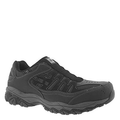 Skechers 77161 Men's Work: Crankton Ebbitt Steel Toe Shoe, Black - 11 D US