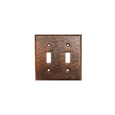 Copper Switchplate Double Toggle Switch Cover in Quantity 2
