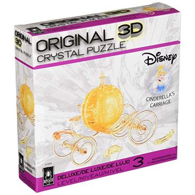 Deluxe Disney 3D Crystal Puzzle - Cinderella Carriage (Gold): 71 Pieces