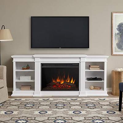 Real Flame Eliot Grand Entertainment Fireplace in White