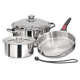 Magma Products, A10-362-IND 7 Piece Induction Cook-Top Gourmet Nesting Stainless Steel Cookware Set screenshot. Cooking & Baking directory of Home & Garden.