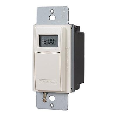 Intermatic EI400LAC Programmable Electronic Countdown In-Wall Timer, Light Almond