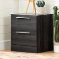 South Shore Step One Essential 2 - Drawer Nightstand Wood in Gray | 22.5 H x 19.5 W x 17 D in | Wayfair 12417