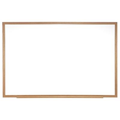 Ghent 4 x 8 Porcelain Magnetic Whiteboard, Wood Frame, 1 Marker, 1 Eraser, Made in the USA (M1W-4-4)