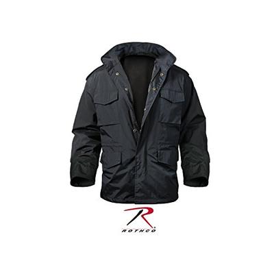 Rothco Nylon M-65 Storm Jacket, Black, Large