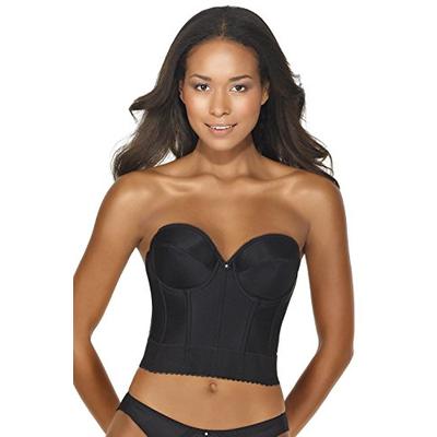 Dominique Noemi Strapless Longline Bra, 38A, Black