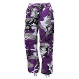 Rothco Womens Paratrooper Colored Camo Fatigues, M, Ultra Violet Camo screenshot. Specialty Apparel / Accessories directory of Specialty Apparel.