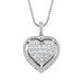 "Diamond Splendor Sterling Silver Crystal & Diamond Accent Heart Pendant Necklace, Women's, Size: 18"", White"